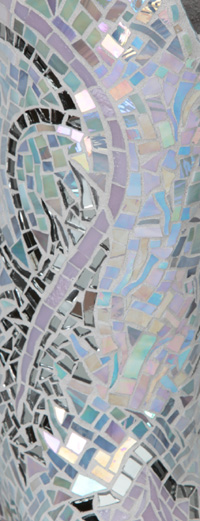 Silverado mosaic sculpture, side detail