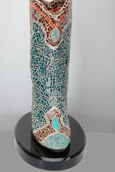 Mother Lode mosaic sculpture, front